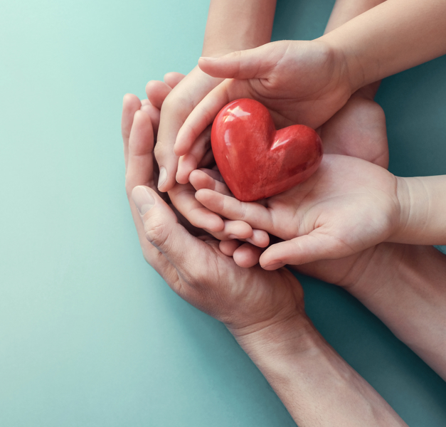 Hart in handen